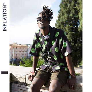 Tennis-print Loose-fit Shirt