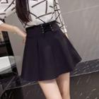 Mini Lace-up A-line Skirt