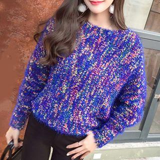 Melange Off Shoulder Sweater