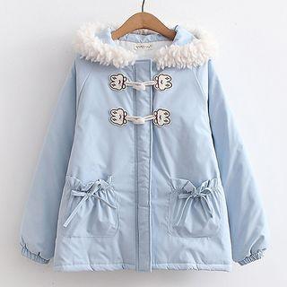 Rabbit Ear Hooded Zip Fleece Jacket (various Designs)