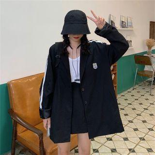 Striped Blazer Black - One Size