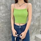 Chained-back Knit Camisole Top