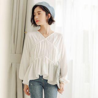 Long Sleeve Puff Sleeve T-shirt