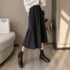 Pleated Midi A-line Skirt (various Designs)