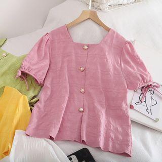 Plain Square Neck Blouse