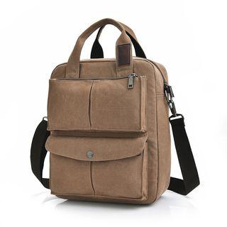 Square Canvas Messenger Bag