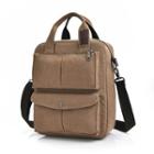 Square Canvas Messenger Bag