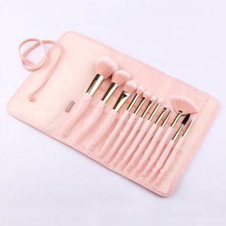 Set Of 12: Makeup Brush 12 Pcs - Pink - One Size