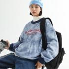 Lettering Tie Dye Sweatshirt