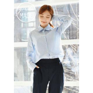 Layered-collar Dip-back Shirt