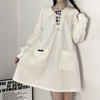 Lace-up Shirt / Straight Leg Pants / Mini A-line Dress (various Designs)