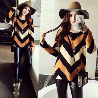 Wavy Striped Sweater