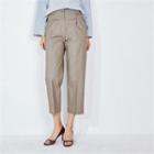 High-rise Straight-cut Pants
