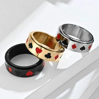 Poker Stainless Steel Ring