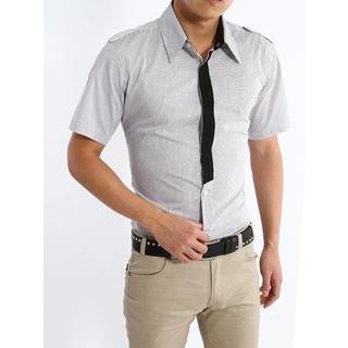 Pinstriped Short-sleeve Shirt