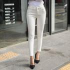 Seam-front Skinny Pants