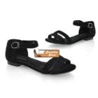 Genuine Leather Ankle-strap Sandals