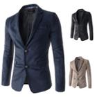 Faux-suede Blazer