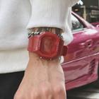 Set: Silicone Strap Watch + Chain Bracelet