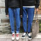 Couple Matching Cuffed Jeans