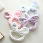Lettering Bow-accent Face Wash Headband