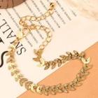 Alloy Wheat Necklace 1pc - Gold - One Size