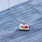 Ceramic Watermelon Pendant Necklace