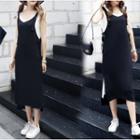 Set: Strappy Midi Dress + Tank Top