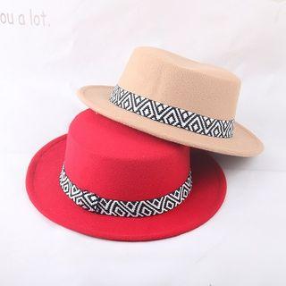 Patterned Flat Top Hat