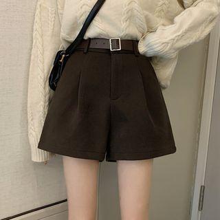Wide-leg Wool Dress Shorts