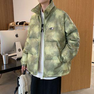 Tie-dye Padded Zip-up Jacket