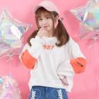 Cut-out Sleeve Numbering Pullover