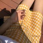 Gingham Knit Skirt