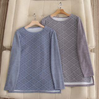 Long Sleeve Lace T-shirt