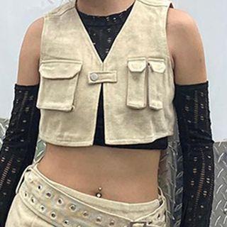 Cargo Cropped Vest