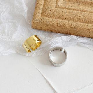 925 Sterling Silver Open Wide Ring