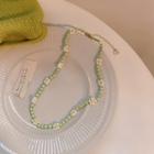 Flower Acrylic Faux Pearl Choker / Set