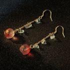 Peach Drop Earring 1596 - 1 Pr - Gold - One Size