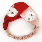Cat Print Criss Cross Headband
