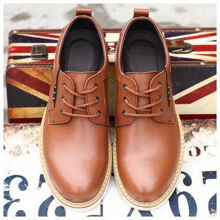 Genuine-leather Lace-up Dress Shoes