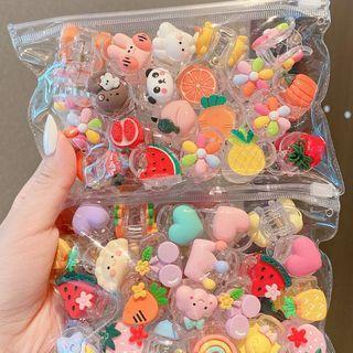 Cartoon Print Hair Clip (various Designs)