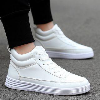 High Top Lace-up Platform Sneakers