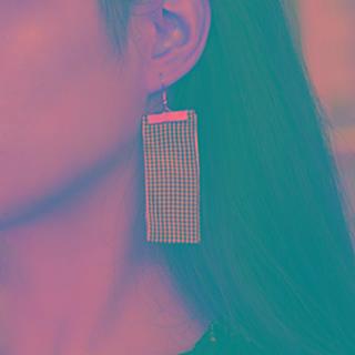 Embroidered Drop Earring / Choker