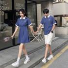 Couple Matching Mini A-line Polo Dress / Polo Shirt / Shorts / Set
