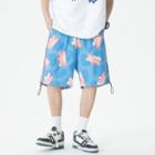 Lettering Print Loose Fit Shorts