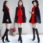 Two Tone Lace-up Cape
