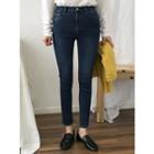 Stitched Cropped Skinny Jeans