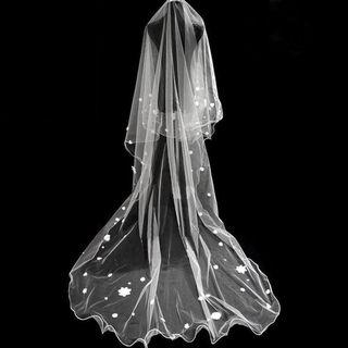 Embellished Long Wedding Veil