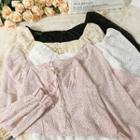 Lace-up Off-shoulder Mini Dress