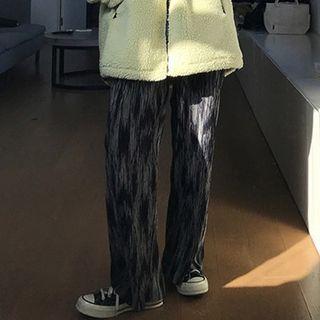 Tie Dye Velvet Wide-leg Pants